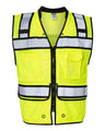 Kishigo Unisex High - Performance Surveyors Vest - Kishigo S5004 - 5005 Lime S