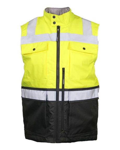 Kishigo Unisex Insulated Class 2 Vest - Kishigo IN400 Lime M