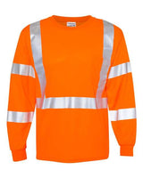 Kishigo Unisex Long Sleeve Class 3 T-Shirt - Kishigo 9145 - 9146 Orange M