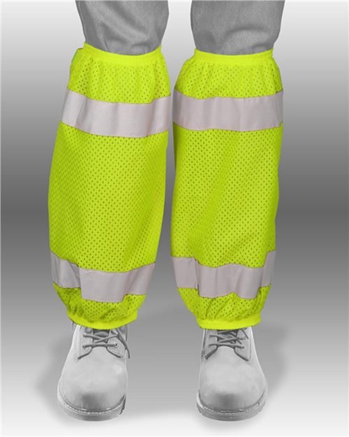 Kishigo Unisex Mesh Gaiters - Kishigo 3930 - 3931 Lime One Size