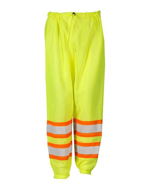 Kishigo Unisex Mesh Pants - Kishigo 3116 - 3117 Lime S/M