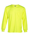 Kishigo Unisex Microfiber Polyester Long Sleeve T-Shirt - Kishigo 9122 - 9123 Lime M
