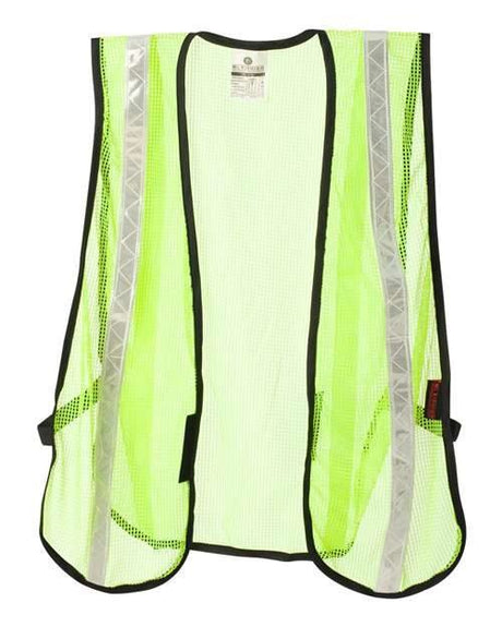 Kishigo Unisex P - Series Mesh Vest - Kishigo PL - V17 - V18 Lime/ White (PL - V18) One Size
