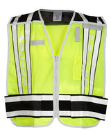 Kishigo Unisex Police Vest - Kishigo 4001BZ Lime/ Black M/XL