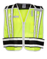 Kishigo Unisex Police Vest - Kishigo 4001BZ Lime/ Black M/XL