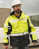 Kishigo Unisex Premium Black Series® 2 - In - 1 Jacket - Kishigo JS135 - 136 Lime M