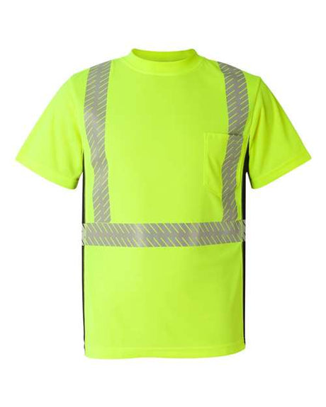 Kishigo Unisex Premium Black Series® Breathable Tape Class 2 T-Shirt - Kishigo 9114 - 9115 Lime M