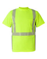 Kishigo Unisex Premium Black Series® Breathable Tape Class 2 T-Shirt - Kishigo 9114 - 9115 Lime M