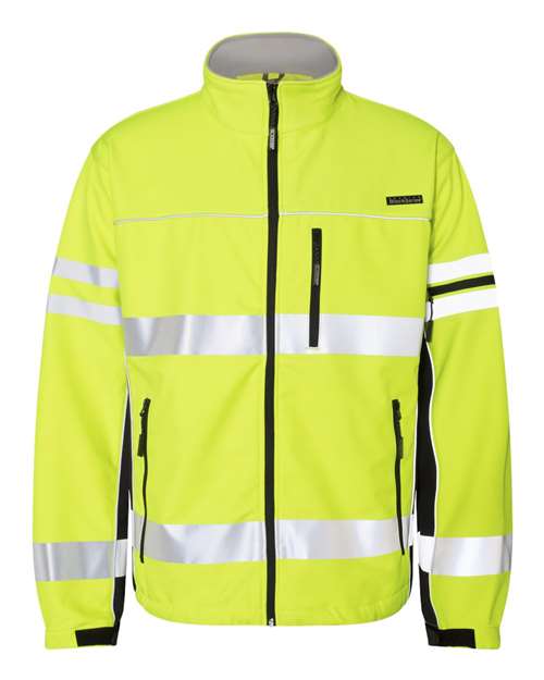 Kishigo Unisex Premium Black Series® Class 3 Soft Shell Jacket - Kishigo JS137 - 138 Lime S