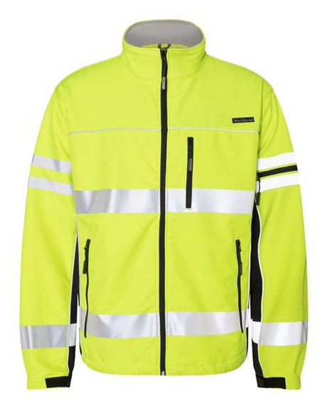 Kishigo Unisex Premium Black Series® Class 3 Soft Shell Jacket - Kishigo JS137 - 138 Lime S