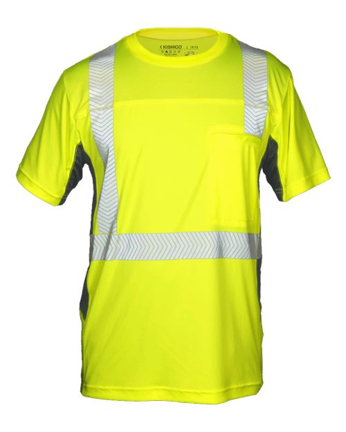 Kishigo Unisex Premium Black Series® Cool Touch Class 2 T-Shirt - Kishigo 9173 Lime M