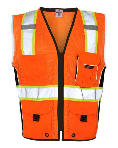 Kishigo Unisex Premium Black Series® Heavy - Duty Vest - Kishigo 1513 - 1514 Orange M