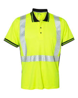 Kishigo Unisex Premium Black Series® High - Performance Polo - Kishigo 9220 Lime M