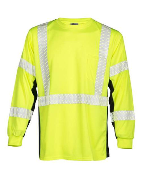 Kishigo Unisex Premium Black Series® Long Sleeve T-Shirt - Kishigo 9134 - 9135 Lime M