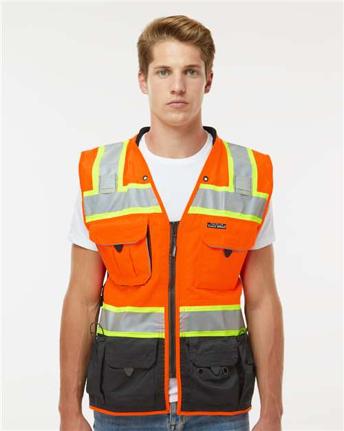 Kishigo Unisex Premium Black Series® Surveyors Vest - Kishigo S5002 - 5003 Orange S