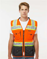 Kishigo Unisex Premium Black Series® Surveyors Vest - Kishigo S5002 - 5003 Orange S