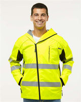 Kishigo Unisex Premium Black Series® Windbreaker - Kishigo WB102 Lime/ Black S