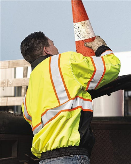 Kishigo Unisex Premium Brilliant Series® Bomber Jacket - Kishigo JS119 - 120 Lime M