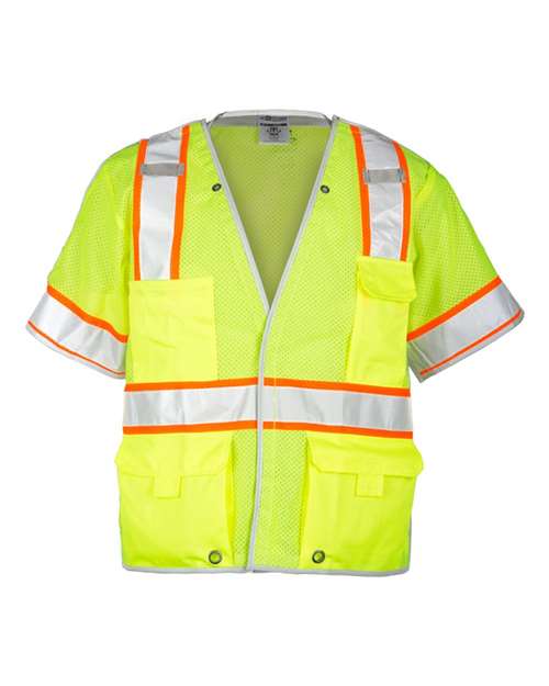 Kishigo Unisex Premium Brilliant Series® Breakaway Class 3 Vest - Kishigo 1552B Lime M