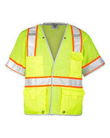 Kishigo Unisex Premium Brilliant Series® Breakaway Class 3 Vest - Kishigo 1552B Lime M