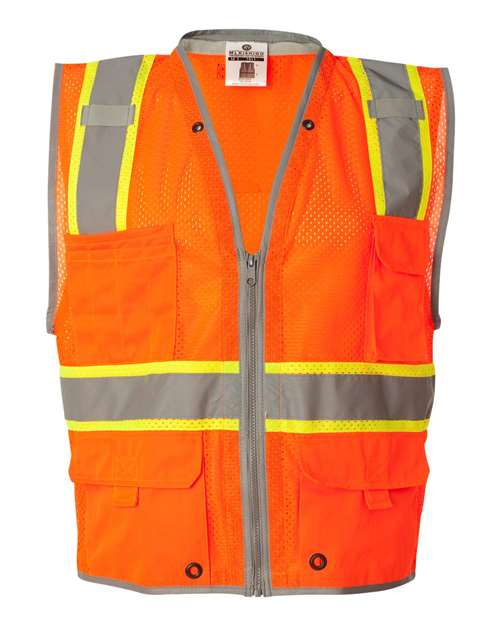 Kishigo Unisex Premium Brilliant Series® Heavy - Duty Class 2 Vest - Kishigo 1510 - 1511 Orange S