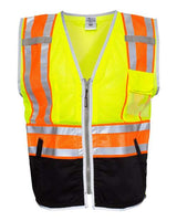 Kishigo Unisex Premium Brilliant Series® Ultimate Reflective Vest - Kishigo 1543 - 1544 Lime M