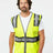 Kishigo Unisex Premium Brilliant Series® Ultimate Reflective Vest - Kishigo 1584 Lime M