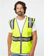 Kishigo Unisex Premium Brilliant Series® Ultimate Reflective Vest - Kishigo 1584 Lime M