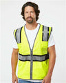 Kishigo Unisex Premium Brilliant Series® Ultimate Reflective Vest - Kishigo 1584 Lime M