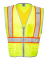 Kishigo Unisex Premium Brilliant Series® X Back Dual Compliant Vest - Kishigo 1576 - 1577 Lime S/M