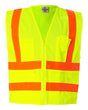Kishigo Unisex Prismatic Hydrowick - Lite Multi Zipper Vest - Kishigo 1197 - 1198 Lime S