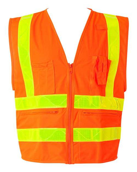 Kishigo Unisex Prismatic Hydrowick - Lite Multi Zipper Vest - Kishigo 1197 - 1198 Orange S