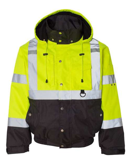 Kishigo Unisex Ripstop Bomber Jacket - Kishigo JS130 - 132 Lime/ Black S