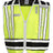 Kishigo Unisex Security Vest - Kishigo 4007BZ Lime/ Black M/XL