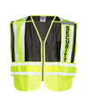 Kishigo Unisex Security Vest - Kishigo 8055BZ Lime/ Black M/XL