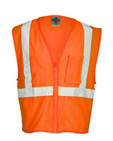 Kishigo Unisex Self Extinguishing Mesh Vest - Kishigo FM419 - 420 Orange M
