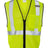 Kishigo Unisex Single Pocket Zipper Mesh Class 2 Vest - Kishigo 1519 - 1520 Lime S/M