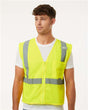 Kishigo Unisex Single Pocket Zipper Mesh Vest - Kishigo 1089 - 1090 Lime M
