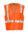 Kishigo Unisex Single Pocket Zipper Mesh Vest - Kishigo 1089 - 1090 Orange M