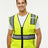 Kishigo Unisex Standard Contrast Vest - Kishigo 1595 - 1598 Lime/ Black M