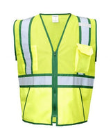 Kishigo Unisex Standard Contrast Vest - Kishigo 1595 - 1598 Lime/ Green M