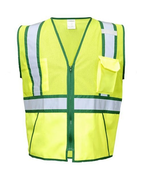 Kishigo Unisex Standard Contrast Vest - Kishigo 1595 - 1598 Lime/ Green M