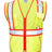 Kishigo Unisex Standard Contrast Vest - Kishigo 1595 - 1598 Lime/ Red M