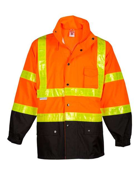 Kishigo Unisex Storm Stopper Pro Rainwear Jacket - Kishigo RWJ100 - 101 Orange S/M