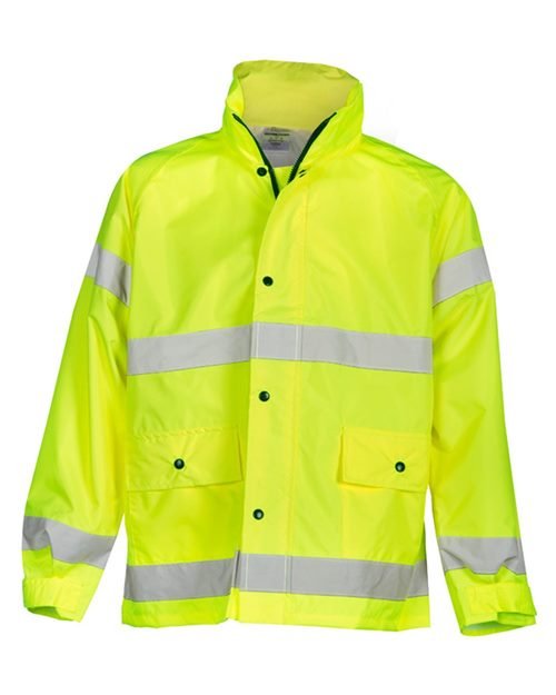 Kishigo Unisex Storm Stopper Rainwear Jacket - Kishigo 9665J Lime S/M