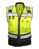 Kishigo Unisex Tool Tethering Class 2 Vest - Kishigo 1820 Lime M