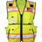 Kishigo Unisex Ultimate Construction Class 2 Vest - Kishigo 1823 Lime S