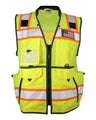 Kishigo Unisex Ultimate Construction Class 2 Vest - Kishigo 1823 Lime S