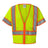 Kishigo Unisex Ultra - Cool™ Six - Pocket Mesh Surveyor’s Vest - Kishigo 1242 - 1243 Lime S