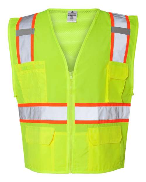 Kishigo Unisex Ultra - Cool™ Solid Front Vest with Mesh Back - Kishigo 1163 - 1164 Lime S